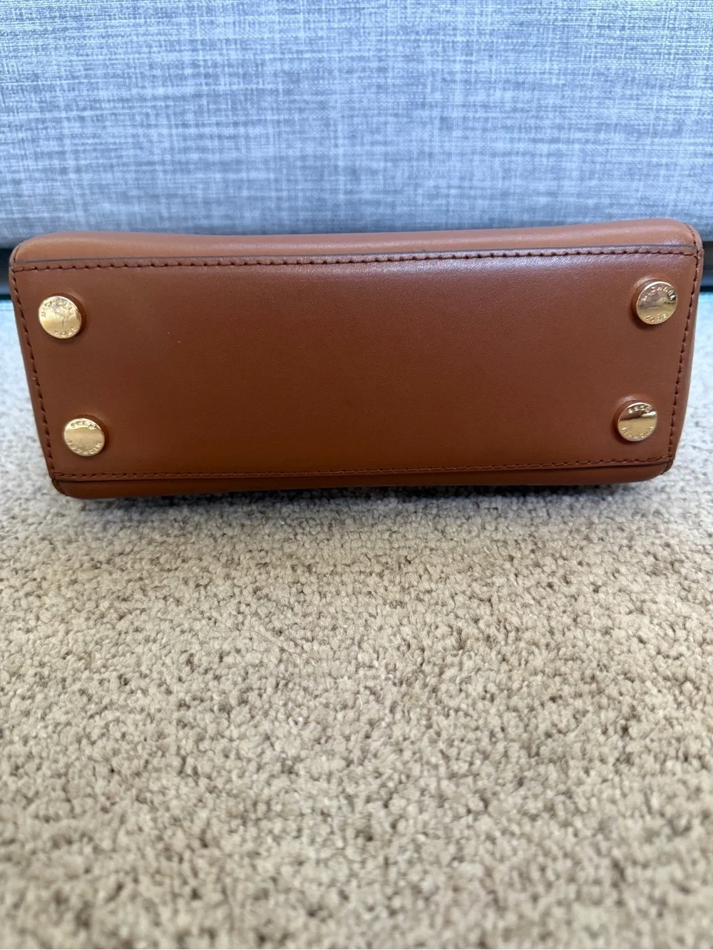 Michael Kors Colorblock Leather Top-Handle Satchel in Black/Cream/Tan
